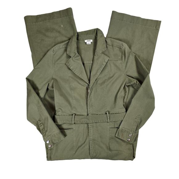 NWOT Jason Wu Olive Green Wide Leg Jumpsuit - Picture 1 of 8